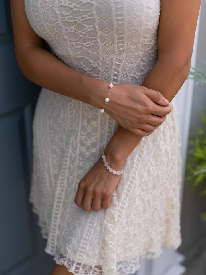 Multi Pearl Bracelet for wholesale by Saucey and Wubs Designs, LLC