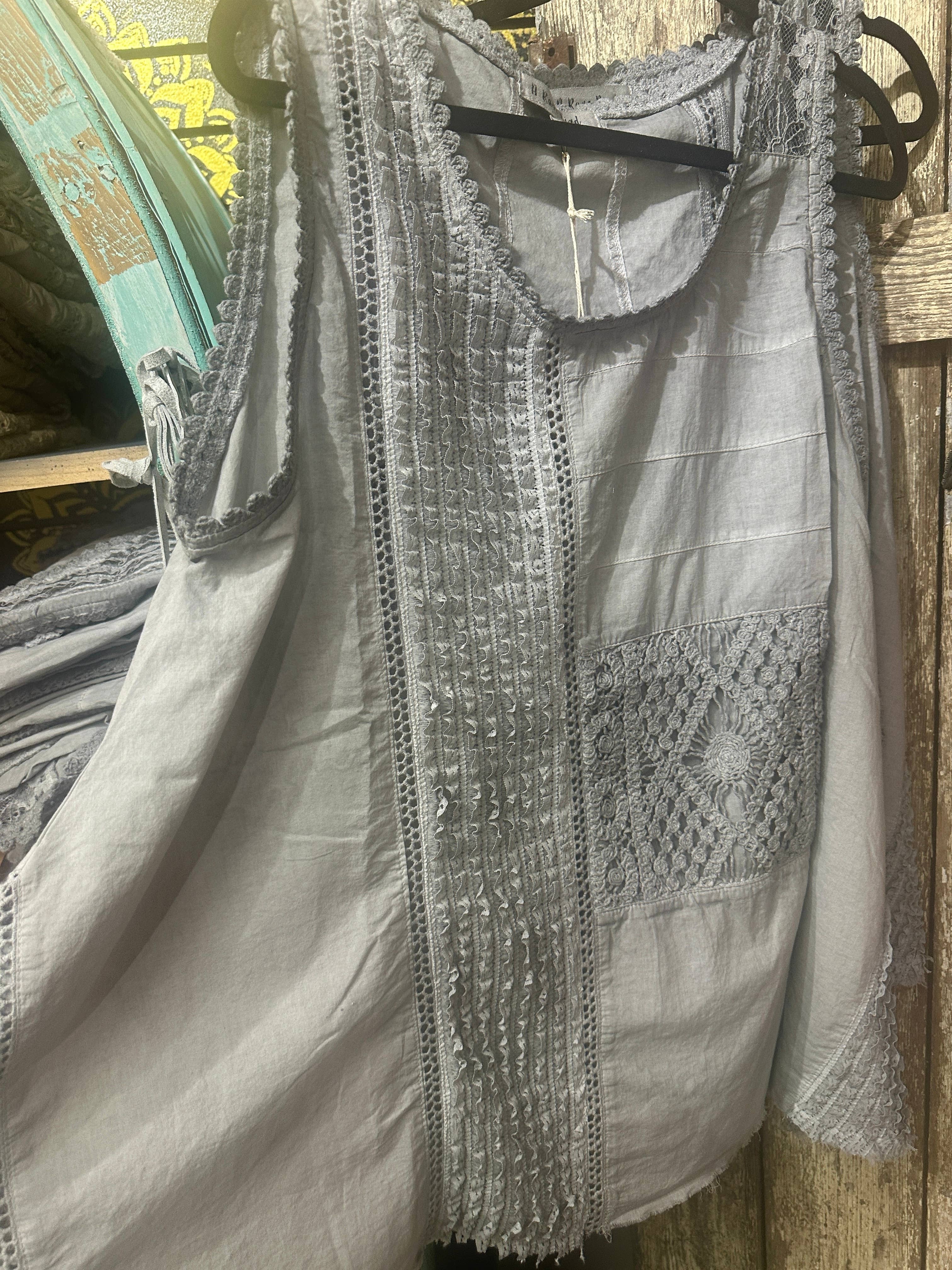 A Rare Bird Shop - Wholesale Camisole - Women's - Grey Lace Cami