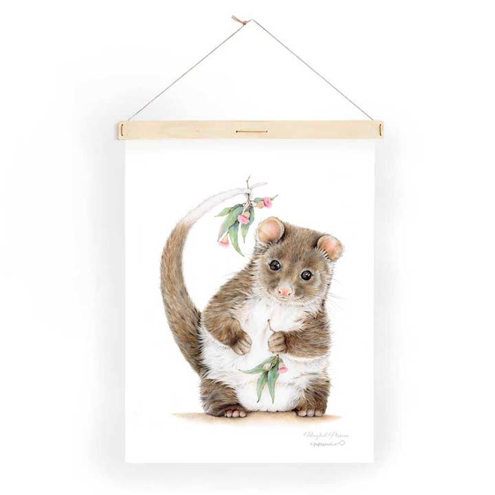 Theedoek Art: Ringtail Possum voor wholesale door Popcorn Blue