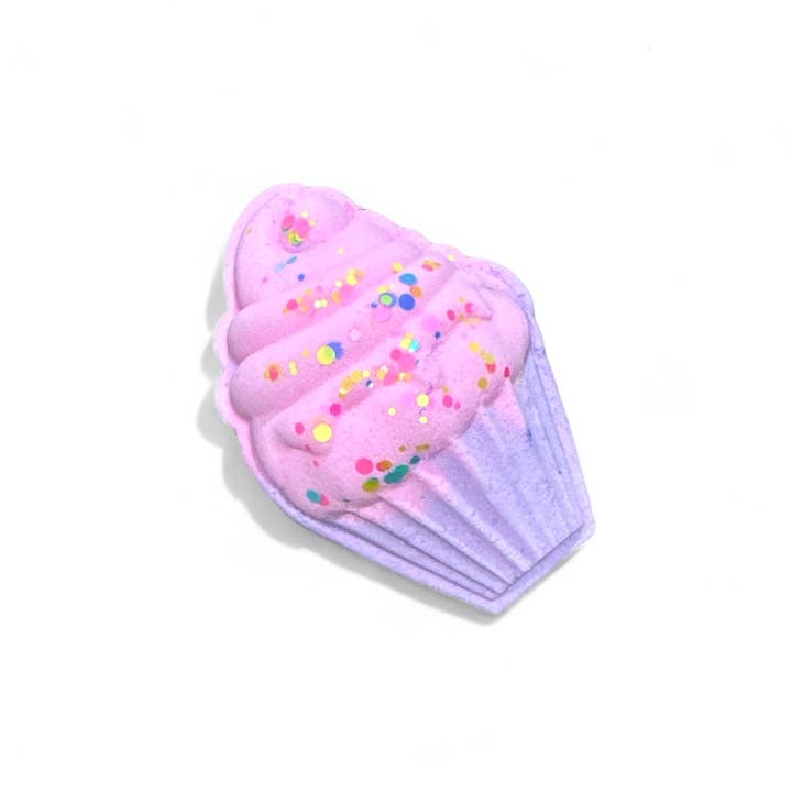 Blue Suede Bath Co. - Wholesale Bath Bomb/Fizz - Cupcake Bath Bomb with Hidden Color Surprise