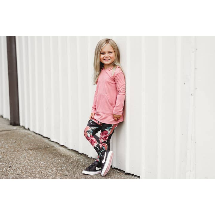 millie + roo LLC - Wholesale Hoodie - Kids - LONG SLEEVE HOODIE- Mauve1