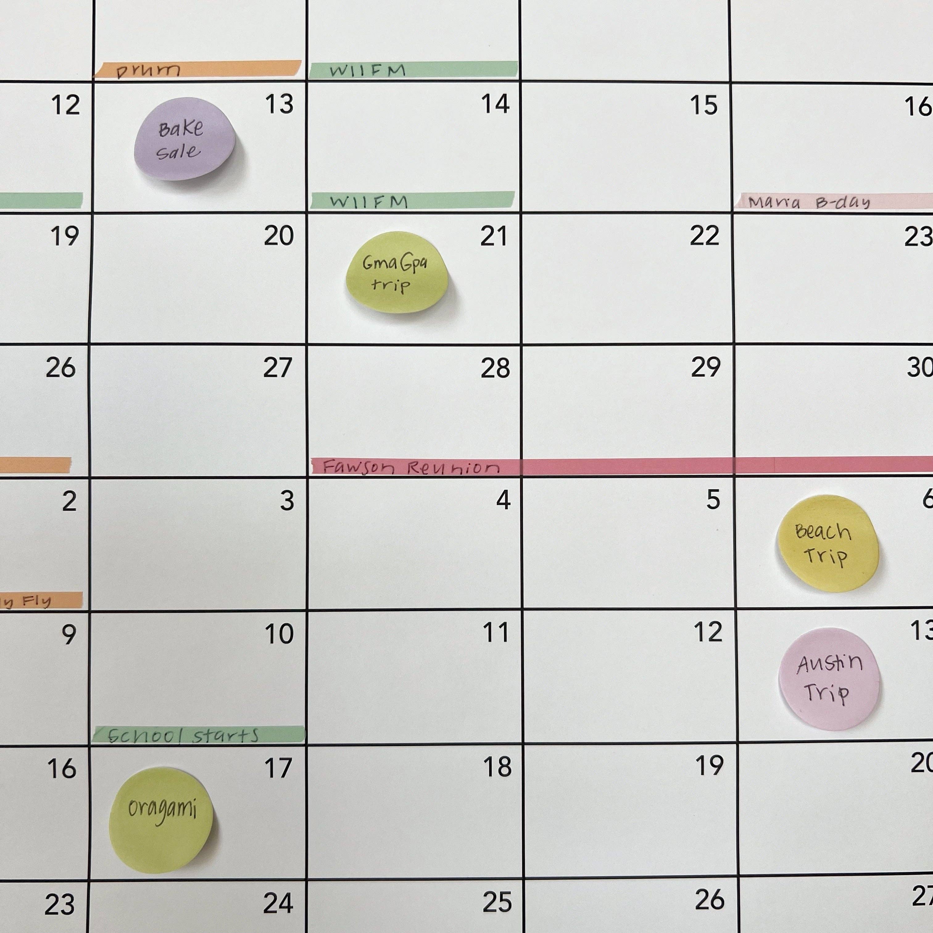 The Essential Calendar - Wholesale Sticky Notes - Circle Sticky Notes5