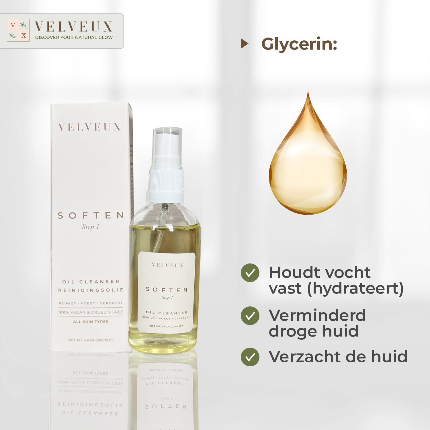 Velveux - Wholesale Facial Cleanser - Velveux Oil Cleanser - 100ML 100% VEGAN3