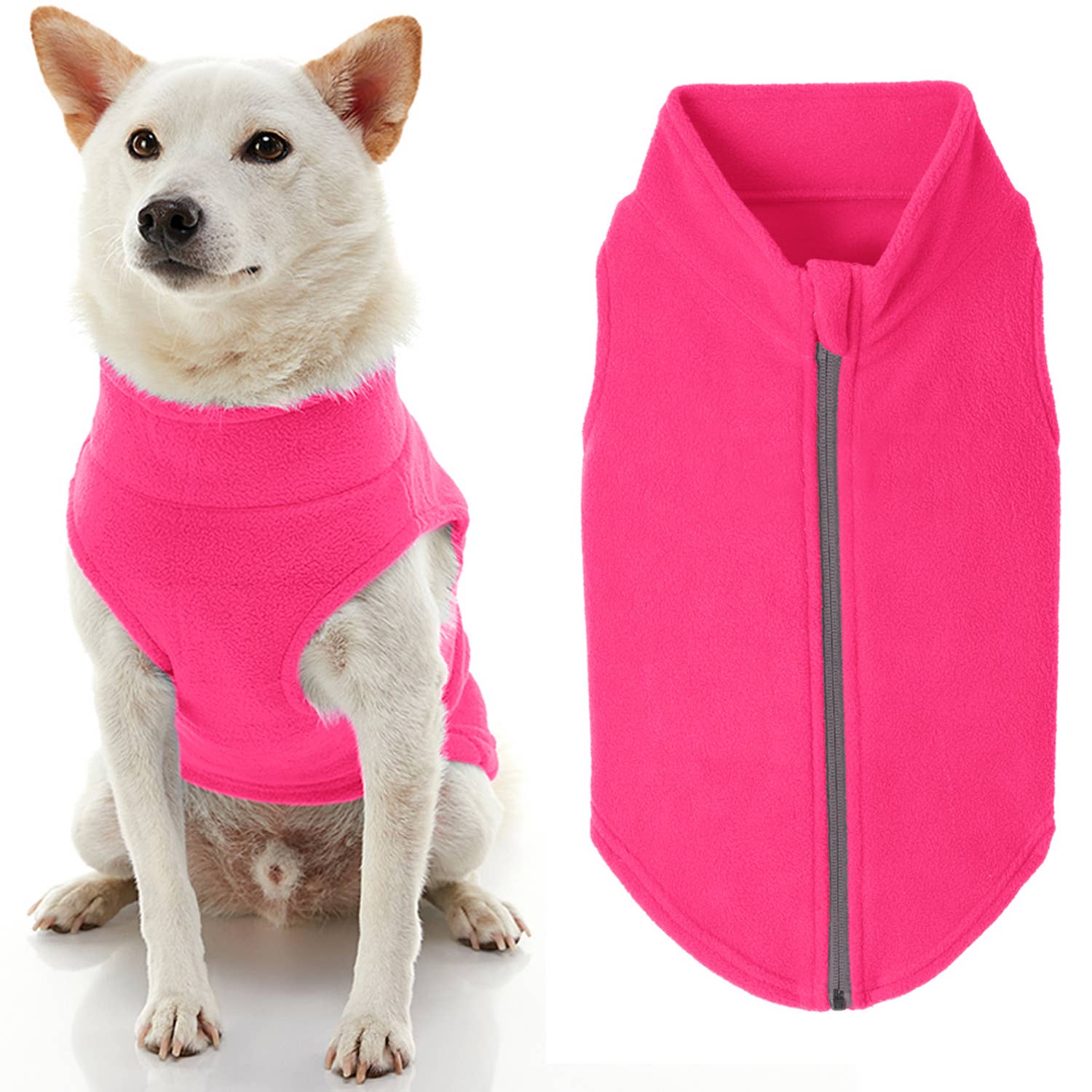 Gooby - Wholesale Pet Vest - Dog - #72116 Zip Up Fleece13