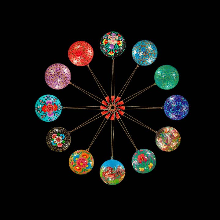 Honest love our planet - Vente Lots de décorations - Boîte assortie de 50 ornements de Noël 2025 faits main de luxe2