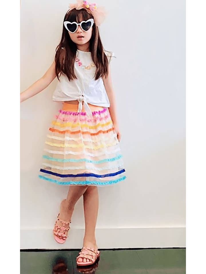Eva Franco - Wholesale Skirt - Kids - Aluna Skirt in Rum Sunset - Girls