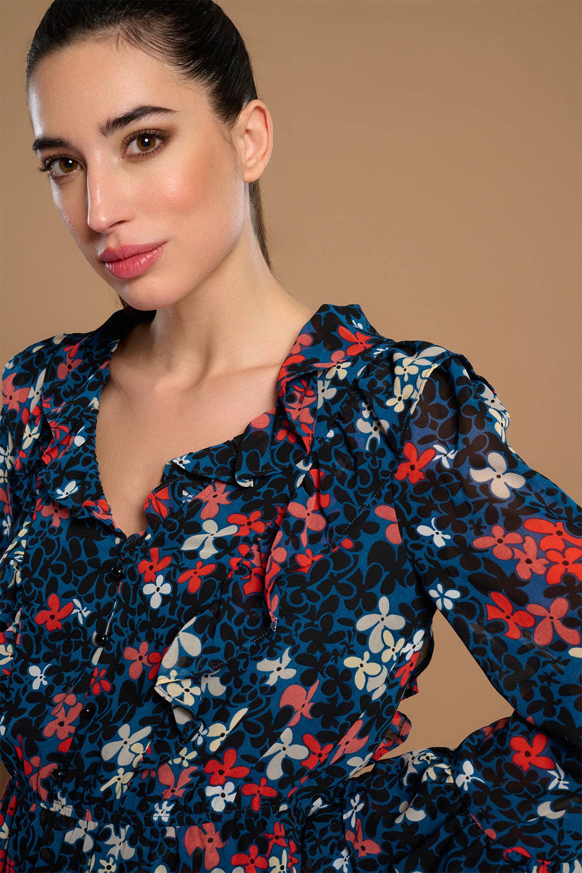 Blue PAOLINA DRESS for wholesale on Faire2