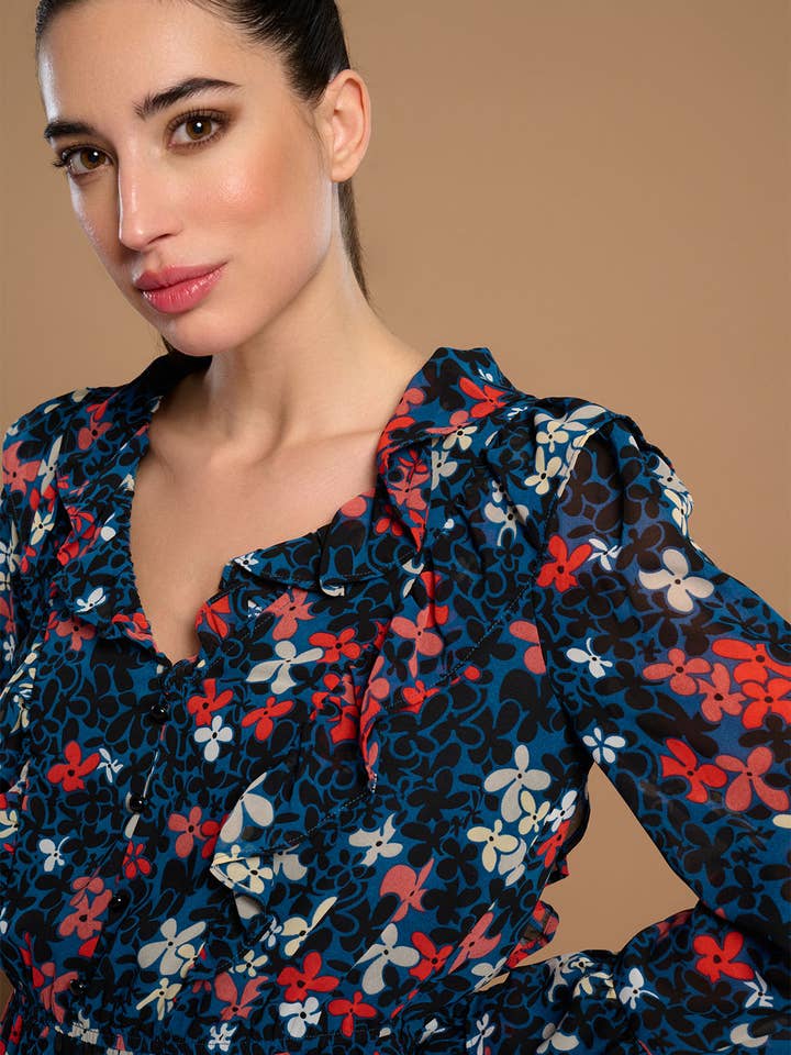 Blå PAOLINA KJOLE for engroshandel på Faire2