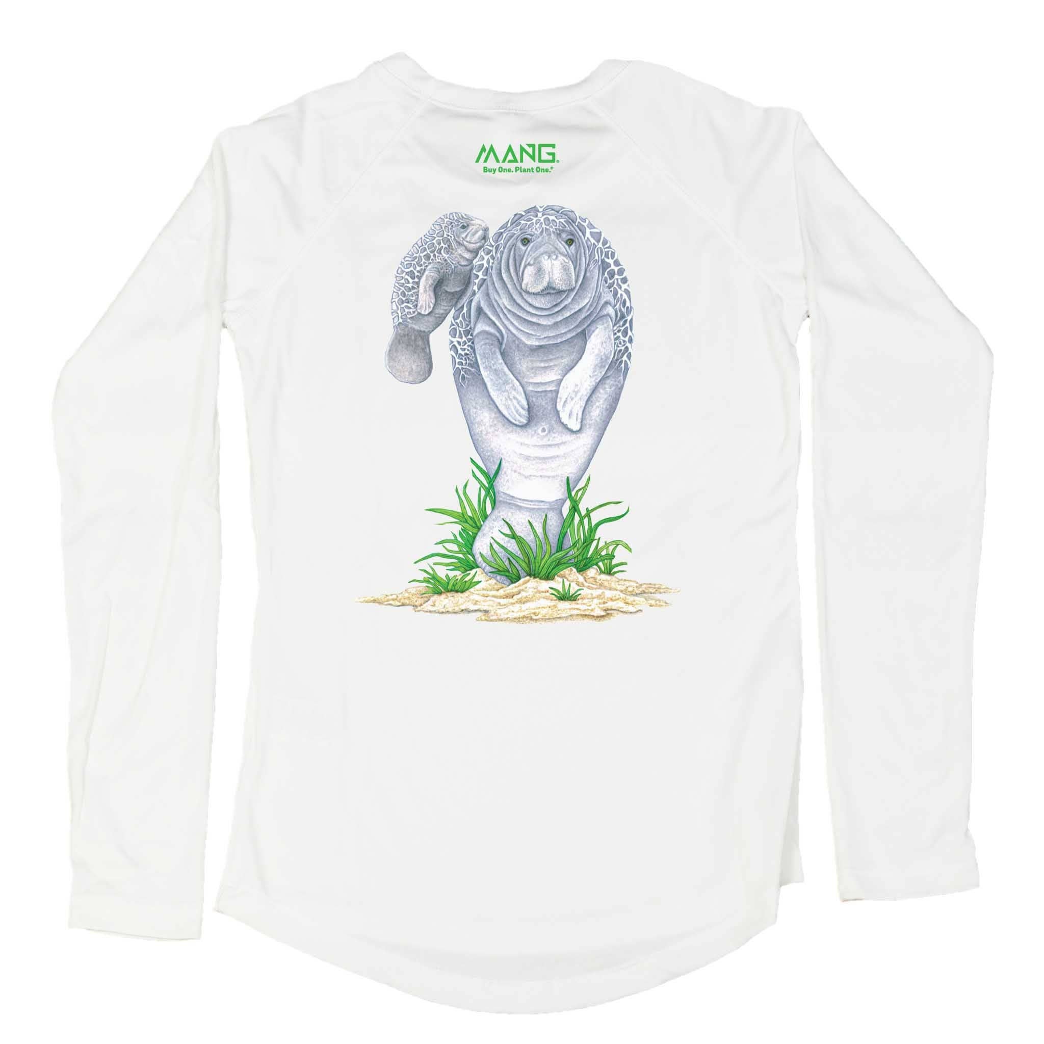 MANG - Wholesale Screen Printed T-Shirt - Women's - Mamma Manatee MANG - Women's - LS4
