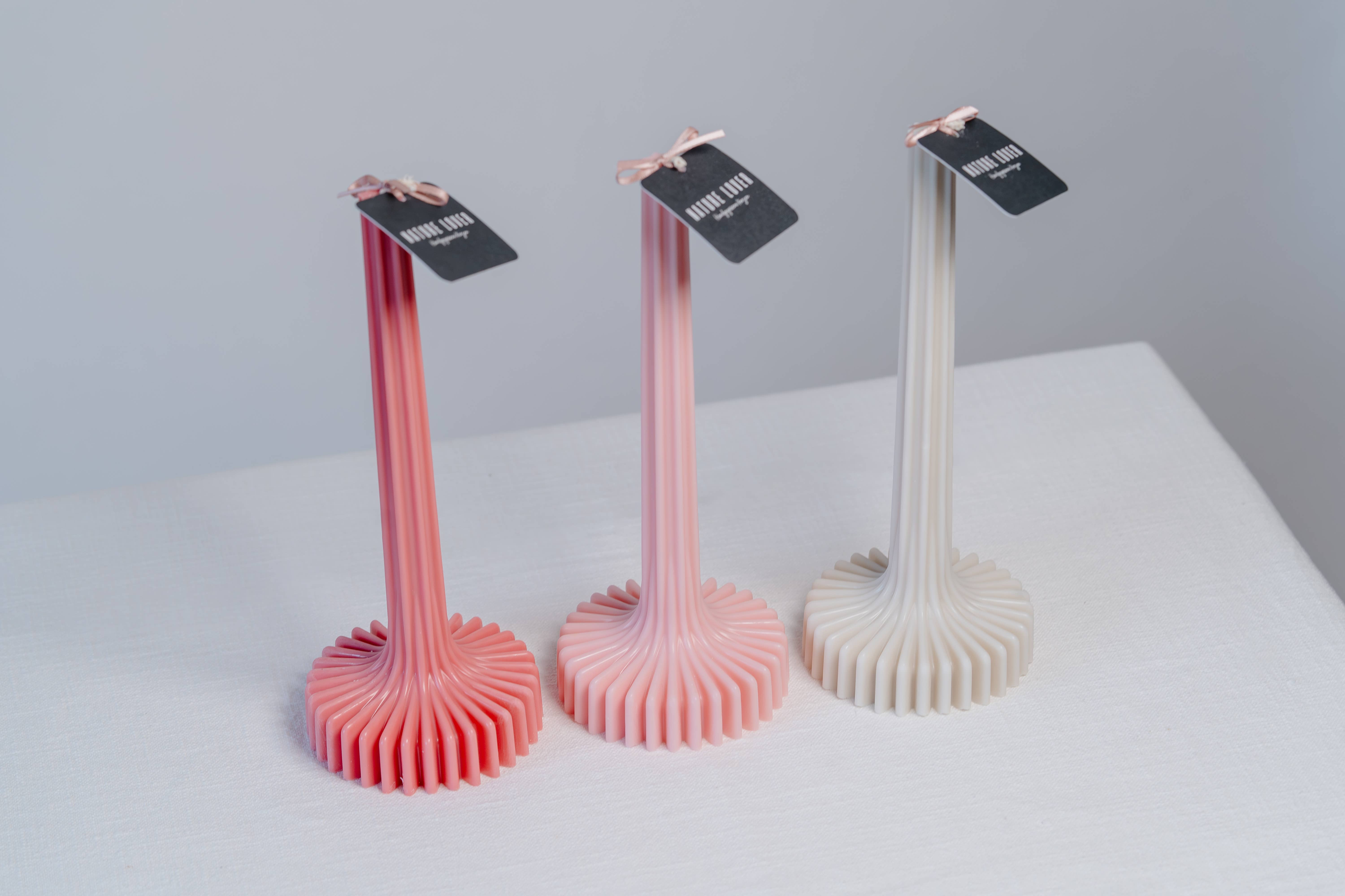 Nature Lover - Wholesale Pillar Candle - Geometric taper candle made from a blend of rapeseed and soy wax7