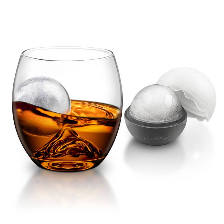 Final Touch - Wholesale Cocktail/Liquor Glass - On The Rock Glass with Ice Ball Mould