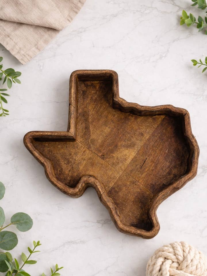 Bandeja de madera de Texas para venta al por mayor de Runnin Wild Designs