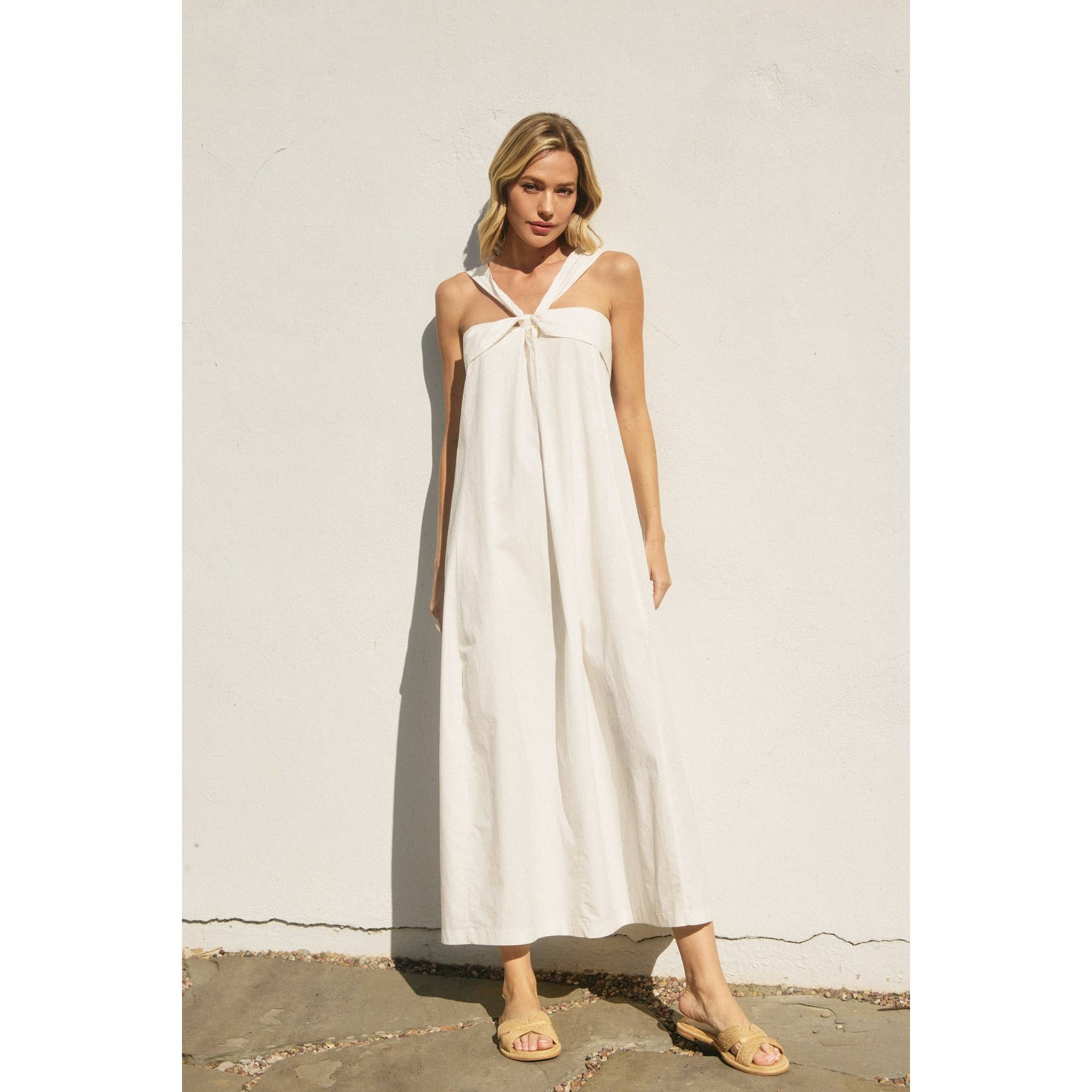 Dress Forum - Wholesale Dress - Women's - Cotton Halter Neck Maxi Dress2