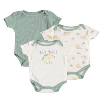 Unisex Baby Pajama Set for Girl and Boys: 2 Quilted and Interlock Bodysuits  - Newborn Clothes Topping Every Baby Registry Search