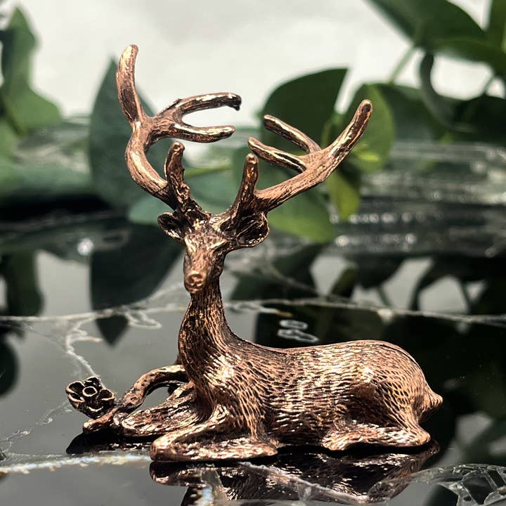 Rose Gold Stag Specimen Stand and other Purchase Wholesale keystone crystals. Free Returns & Net 60 Terms on Faire trending on Faire.