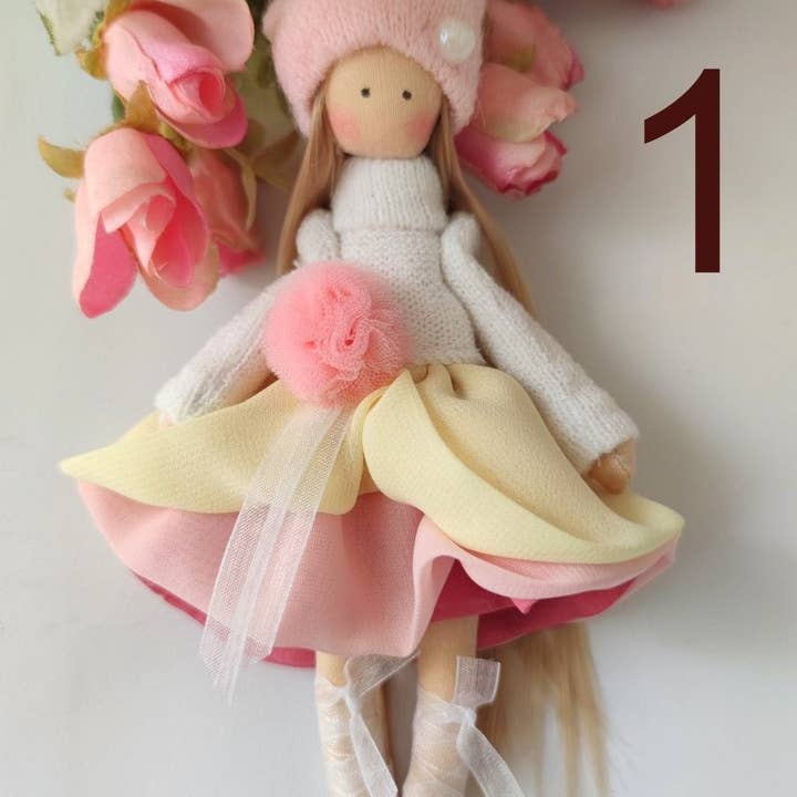 ChernikovaNataliya - Wholesale Doll – Kids - Small Textile Pocket Dollhouse Doll with Softie Angel Fairy5