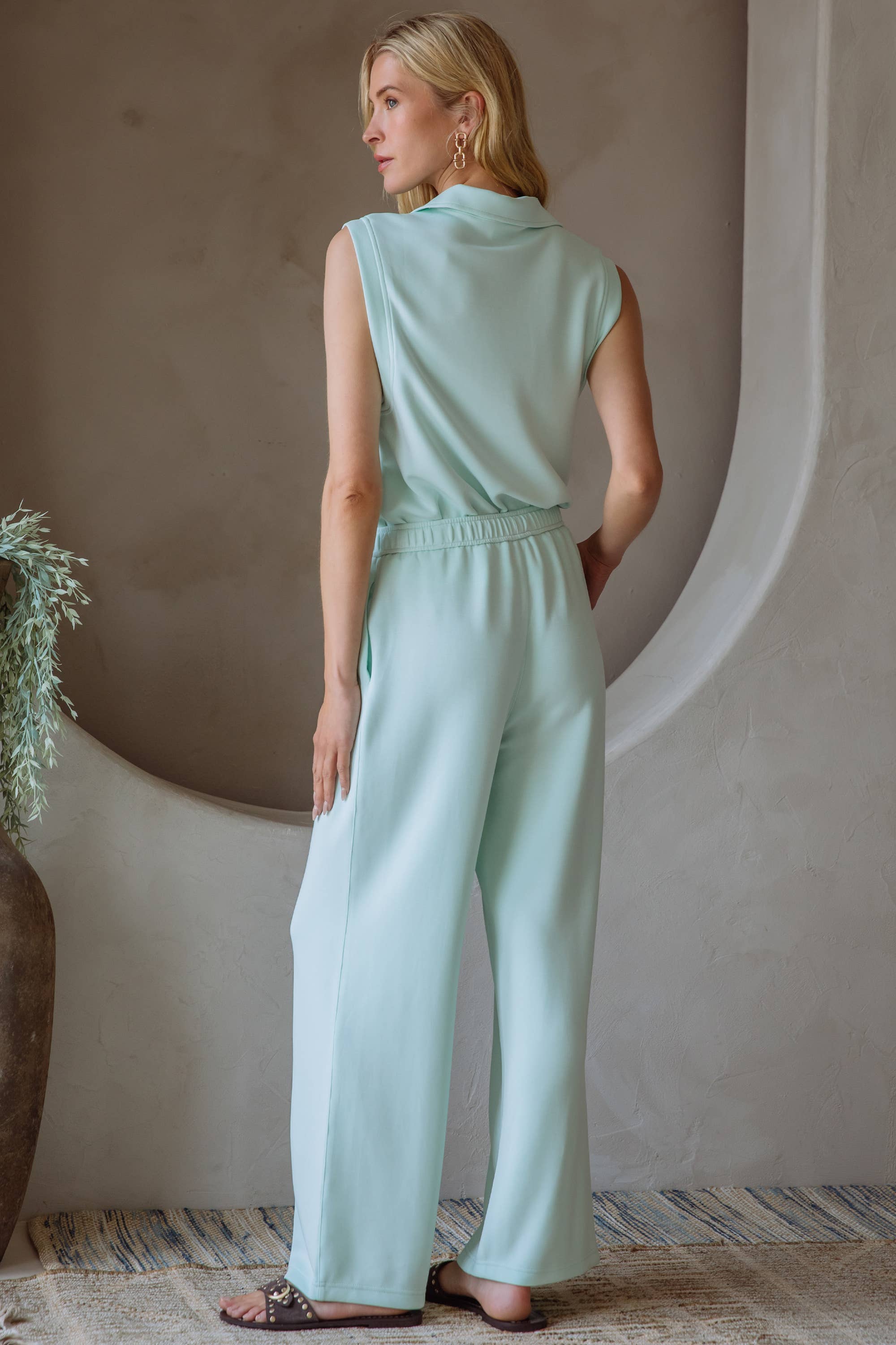 SKIES ARE BLUE - Wholesale Pants - Women's - Soft Modal Easy Pull Up Pants19