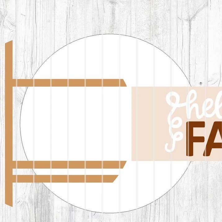 Hello Fall Vertical Door Hanger DIY | Wood Sign | Home Décor for wholesale by Kate's Blanks