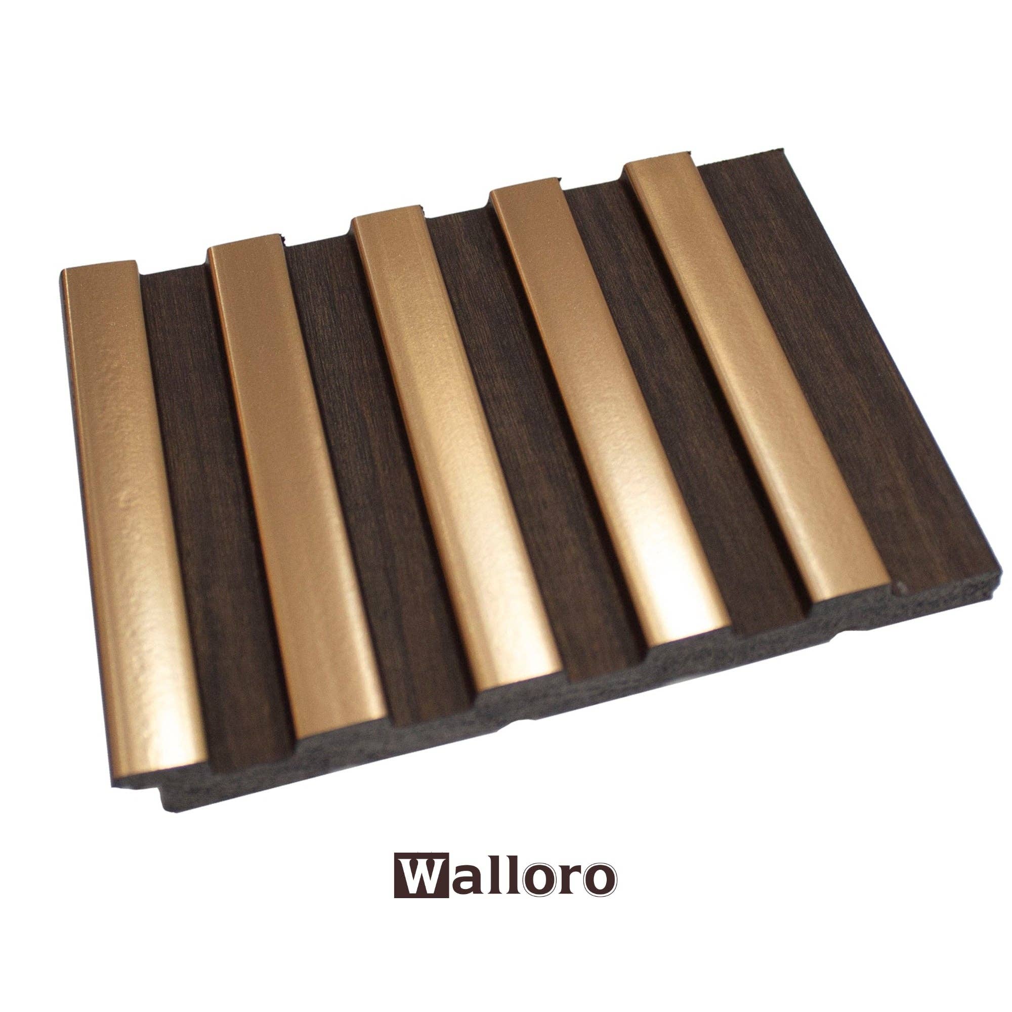 Walloro Luxury Embossed Wallpaper - Wholesale Wall Paneling - PS Gold Wood Grain Wall Panel, PS Wall Home Decoration Panel-Premium Quality0