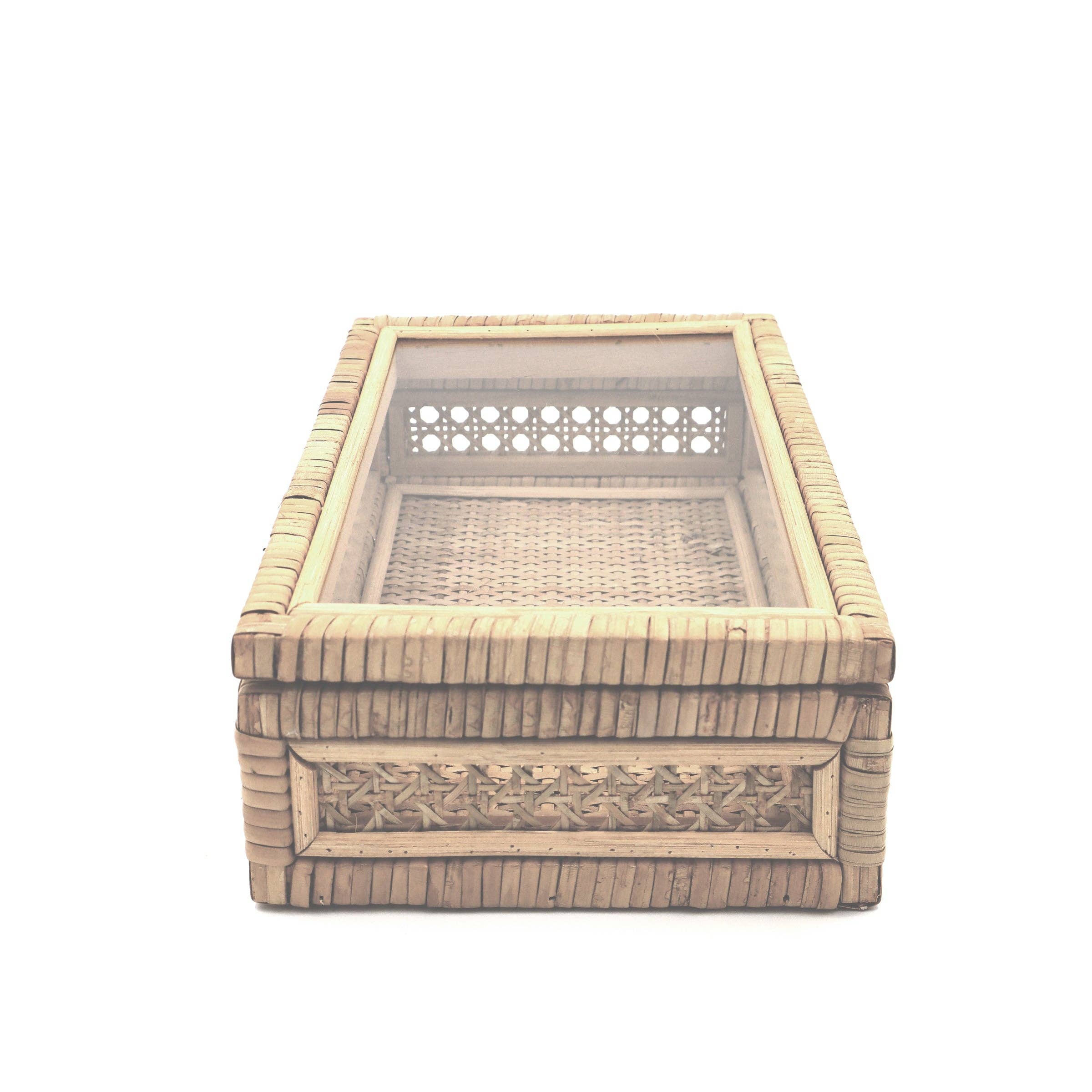 The Mahjong House - Wholesale Decorative Box - Rattan Tile Box2