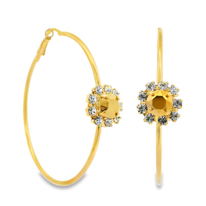 Bianca Hoops in Aurum for wholesale by TOVA