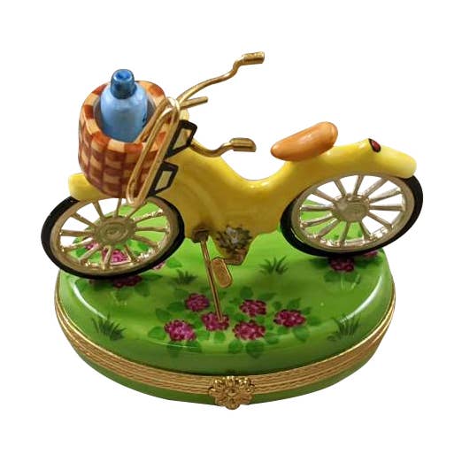 Yellow Beach Cruiser With Brass Sunglasses for wholesale by Rochard