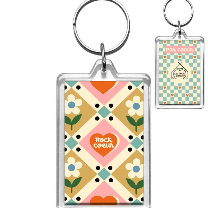 Portachiavi ROCK CUORE per la vendita all'ingrosso da parte di Les Petits Yéyés