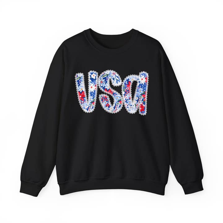 T-shirt Floral USA, Sweatshirt Jour du Souvenir, 4 Juillet pour la vente par NVC Ecommerce LLC