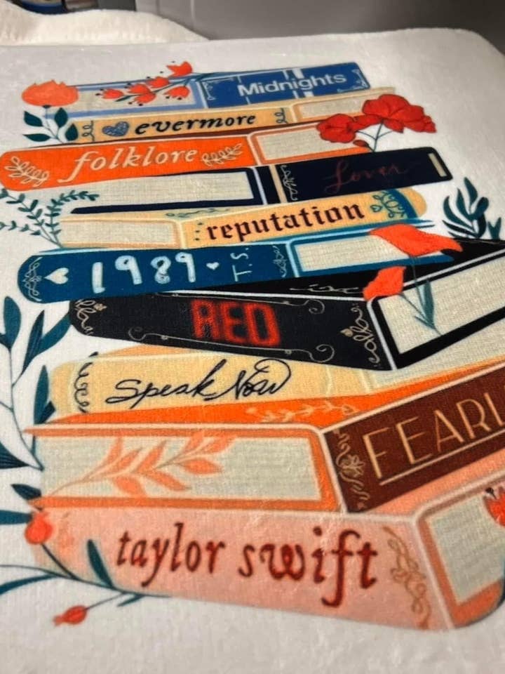 TS Books Blanket for wholesale by Creative Queen Boutique