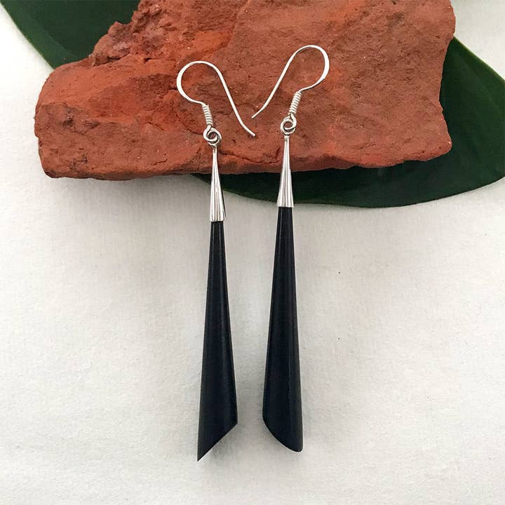 Sleek and Elegant Earrings - Sterling Silver, Indonesia for wholesale by Women's Peace Collection