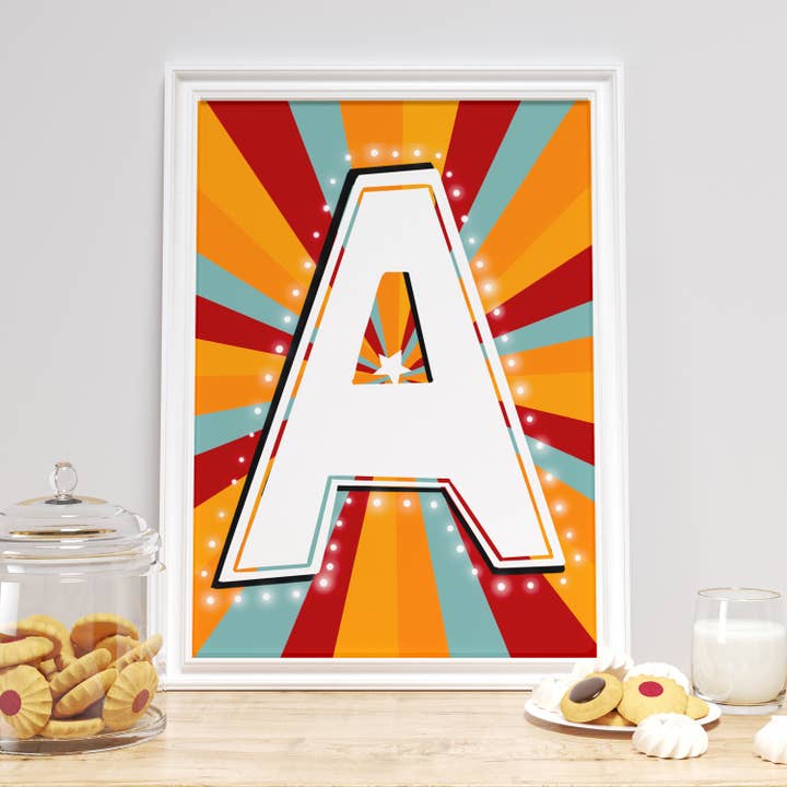 Personalised Alphabet Letters/ Alphabet Print / A Print for wholesale by Eli & Emmie