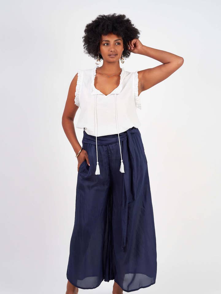 Hendrix Broek Marineblauw voor wholesale door Naudic