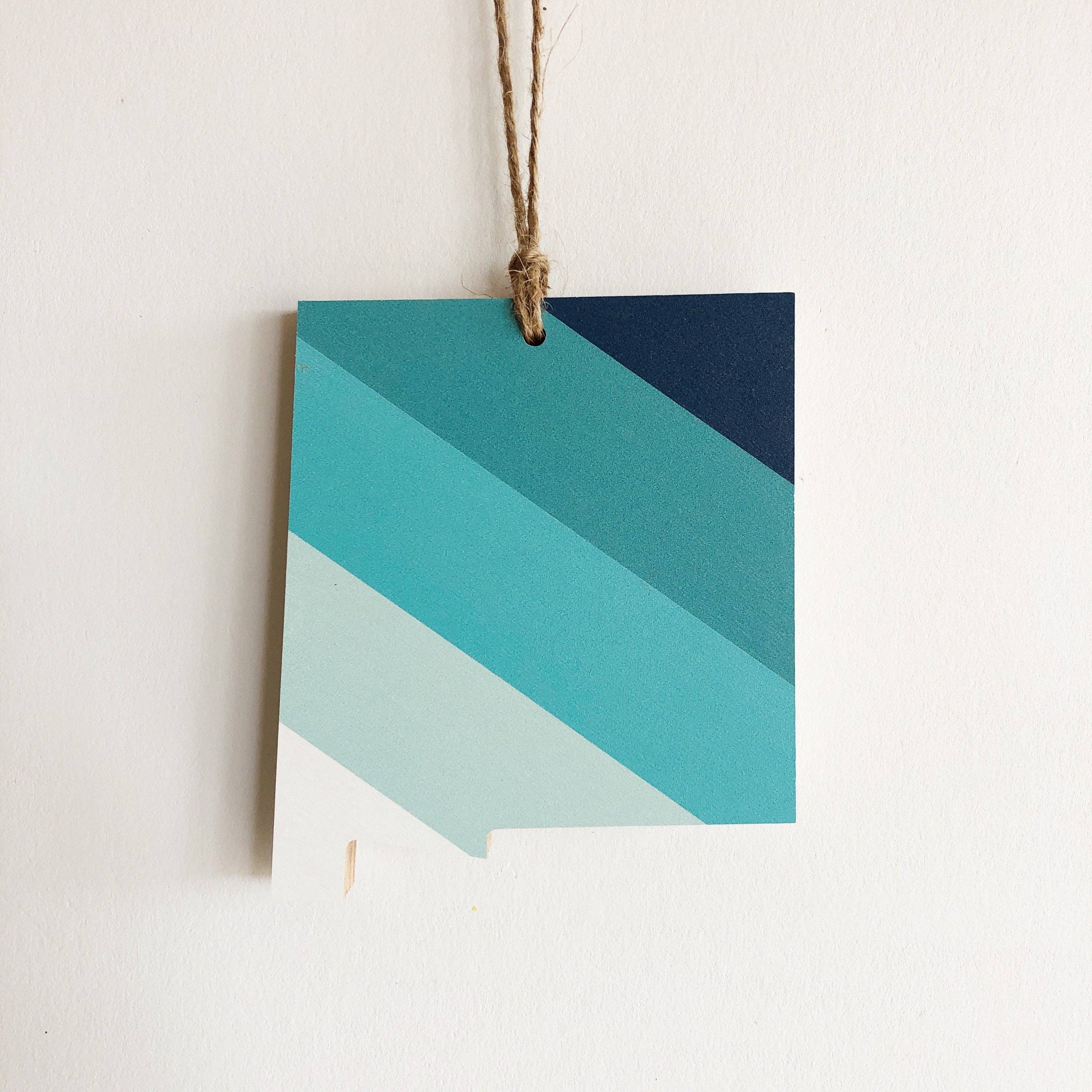 Hemlock & Heather - Wholesale Ornament - Comal Stripes State Ornaments55