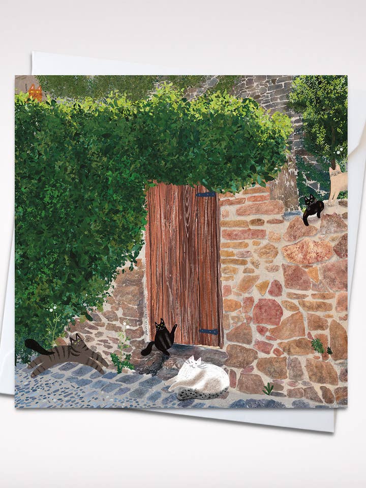 Secret Garden Cats - Enchanting Feline Hideaway, 12,7 x 12,7 cm per la vendita all'ingrosso da parte di Dariia Dziuba