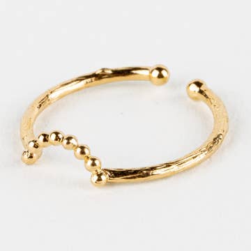 Feiner Ring - 24 Karat vergoldet (3 Mikron) für den Großhandel von manore paris