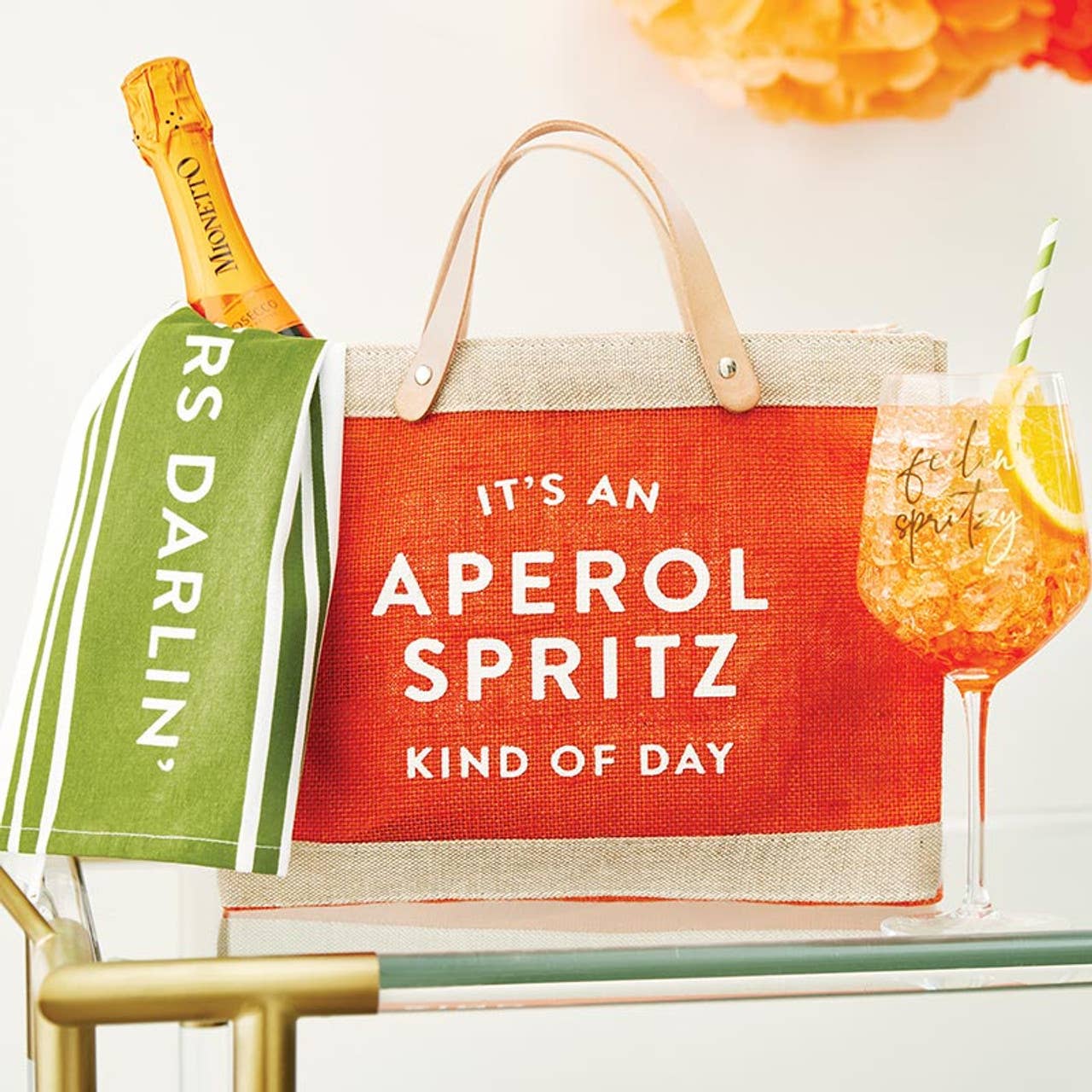 Santa Barbara Design Studio by Creative Brands - Wholesale Tote Bag - Women's - Mini Market Tote - Aperol Spritz