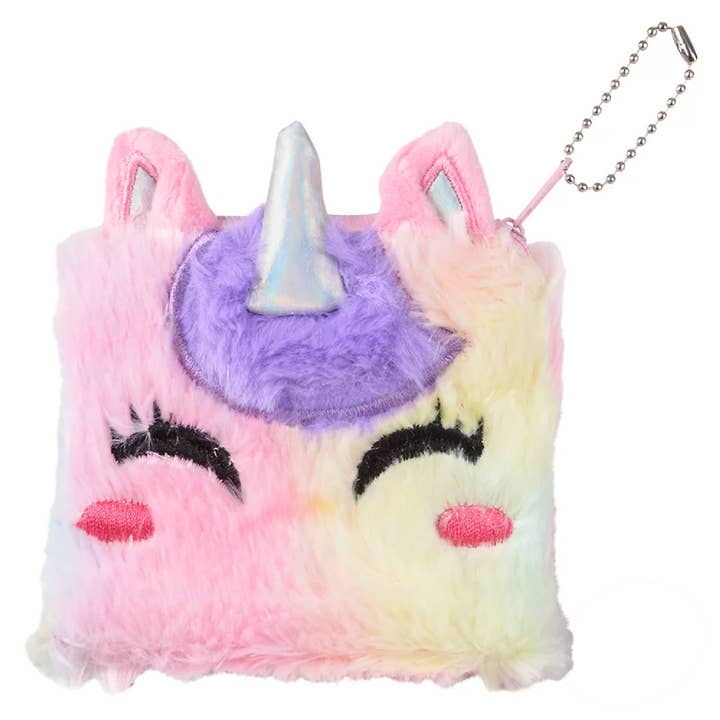 Buddha Yoga - Wholesale Coin purse – kids - Plush Unicorn Coin Purse In Bulk1