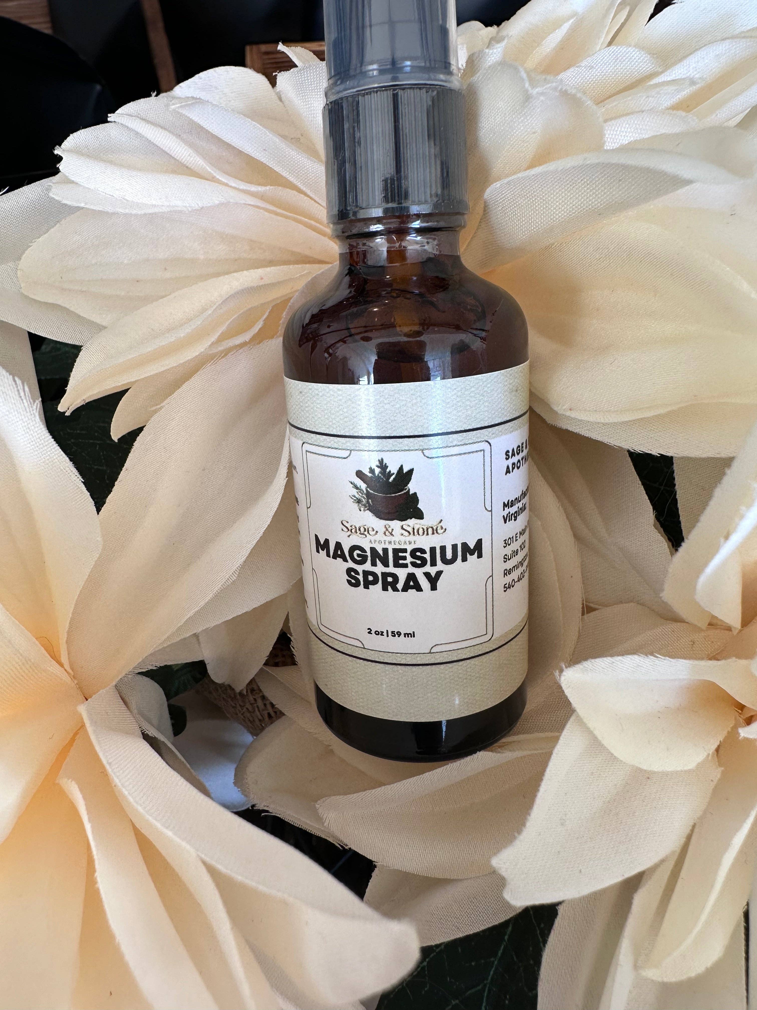 Sage & Stone Apothecary - Wholesale Pain Relief Spray/Cream - Magnesium Oil Spray1