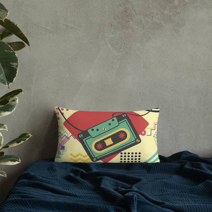 Retro Cassette Daze Cushion for wholesale by Cushion Covers Store