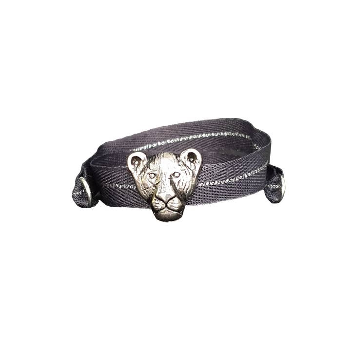 BRACELET ANTHRACITE LION PALLADIUM pour la vente par Smartever Srl