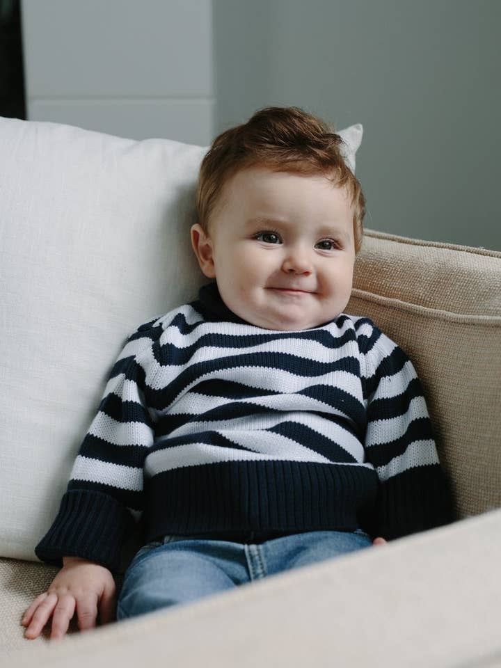 1550 - Maglia Rollneck a Righe per la vendita all'ingrosso da parte di A Soft Idea