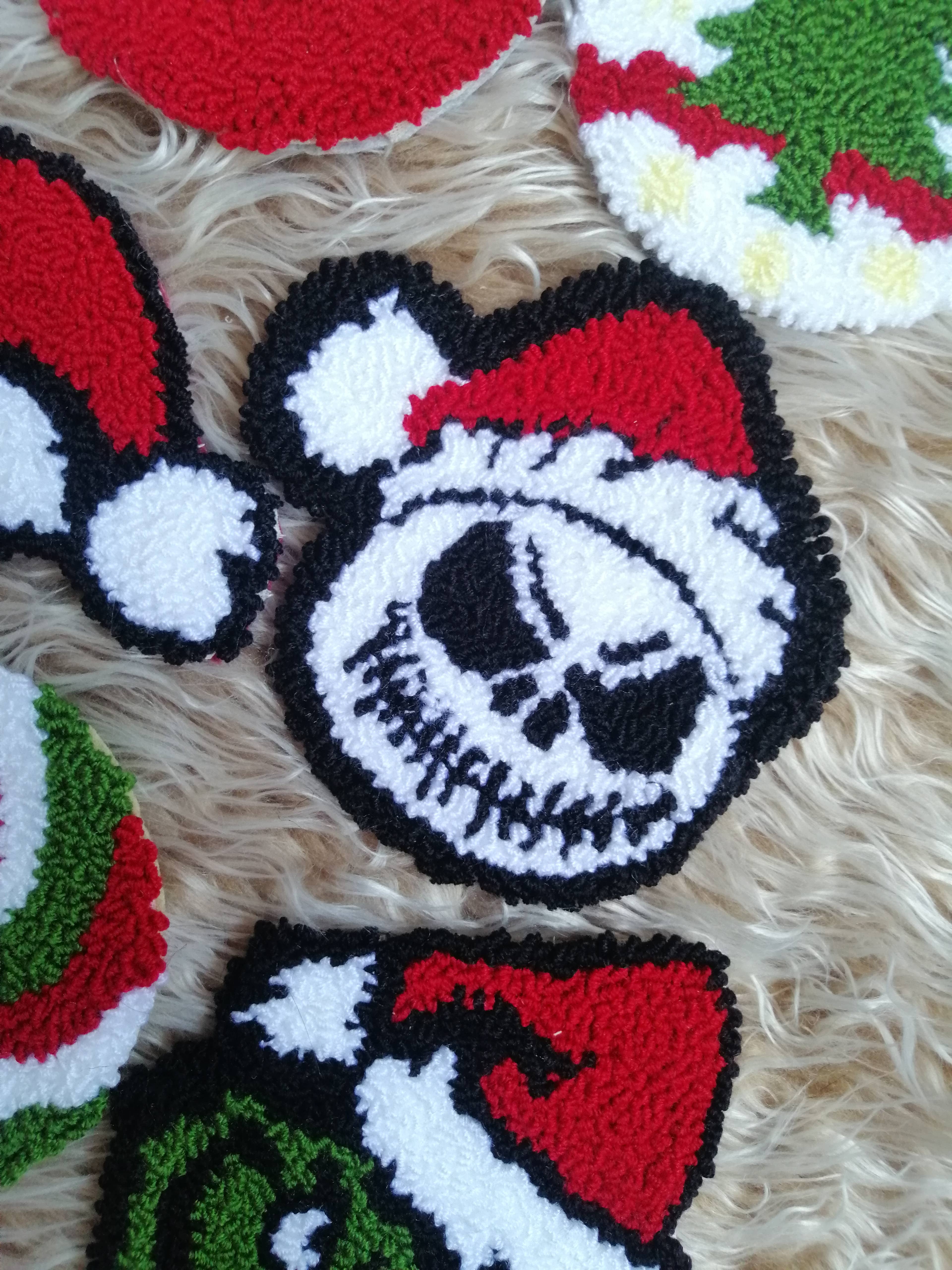 despinacrafting - Wholesale Coasters - Christmas Punch Needle Coasters, Tufted Mug Rug8