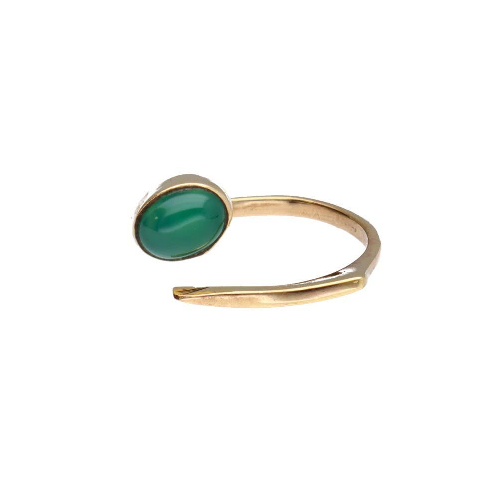 Vives de la Cortada S.L - Wholesale Cocktail/Statement Ring - Adjustable bronze with Random Mineral 1-1-2