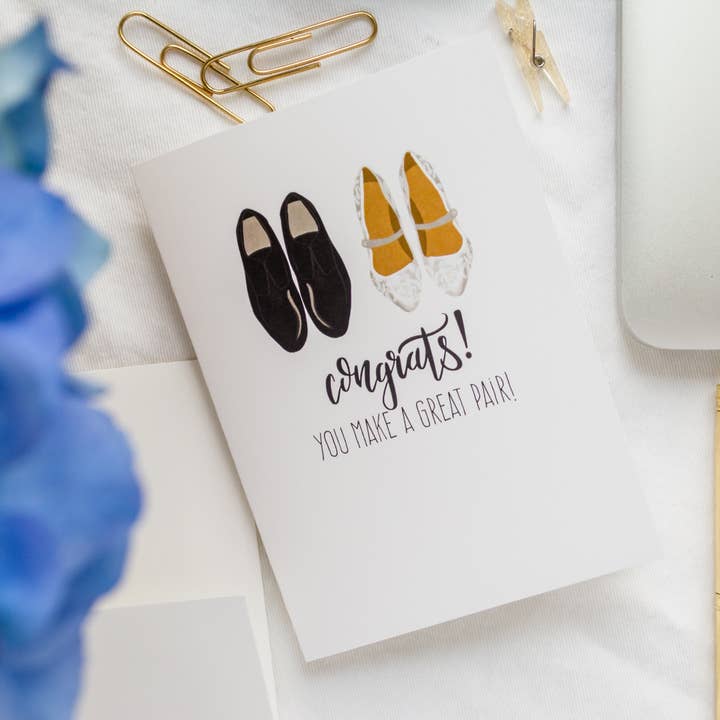 Jaybee Design - Wholesale Congratulations Card - Congrats You Make A Great Pair - Greeting Card1
