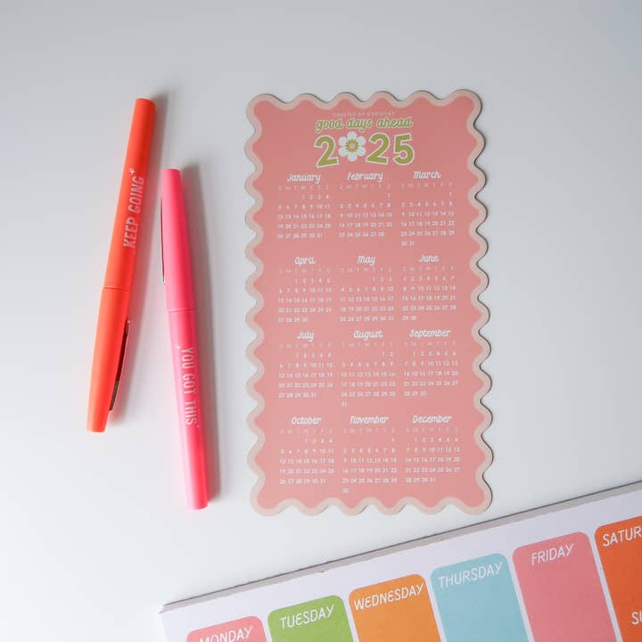 Created By Christine – Großhandel Kalender – Magnetkalender 2025 | 12-Monats-Kühlschrankkalender