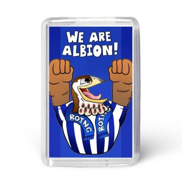 Somos Albion! Ímã de geladeira acrílico West Bromwich Albion por atacado de Black Country Cards