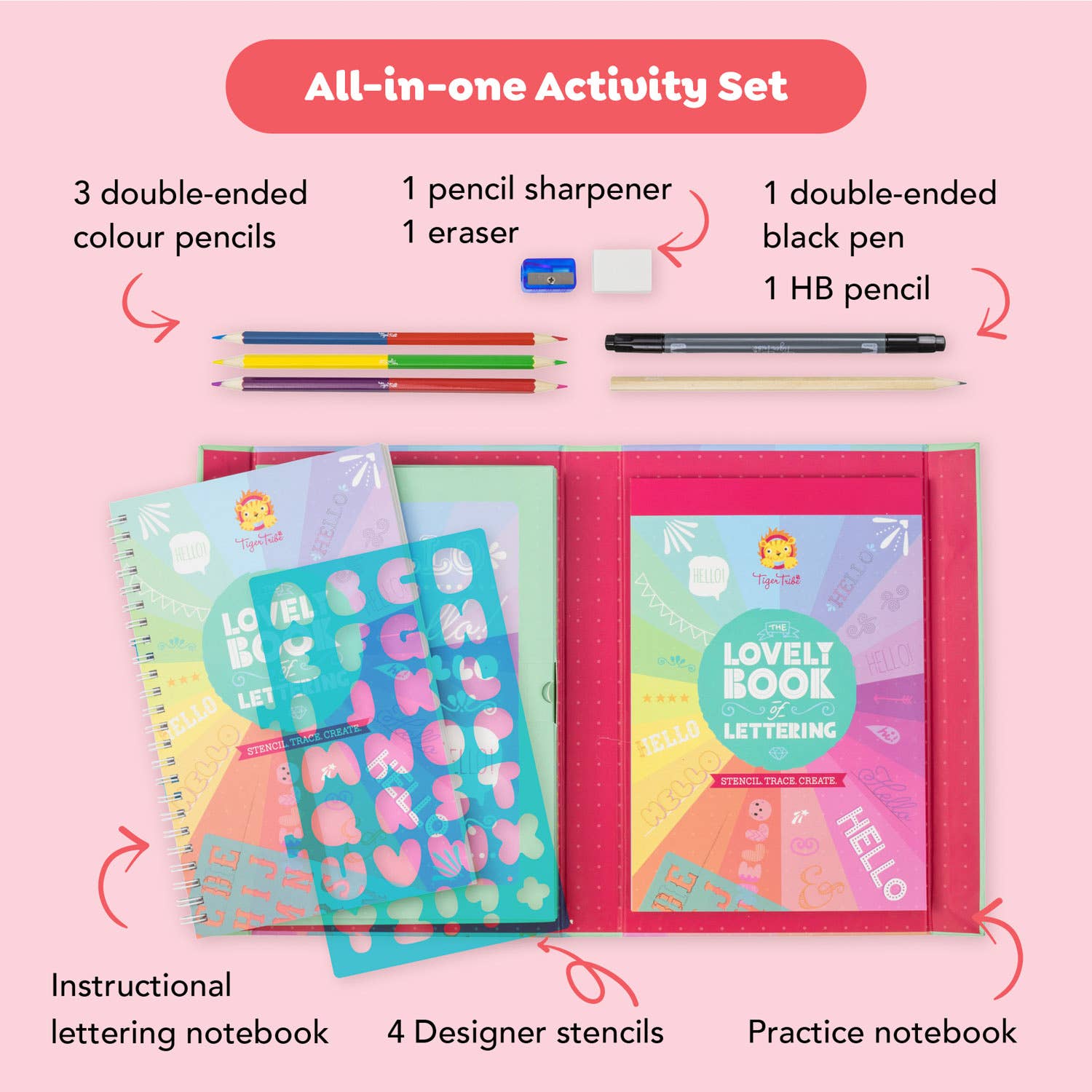 Tiger Tribe - Wholesale DIY Craft Kit - Kids - The Lovely Book of Lettering1