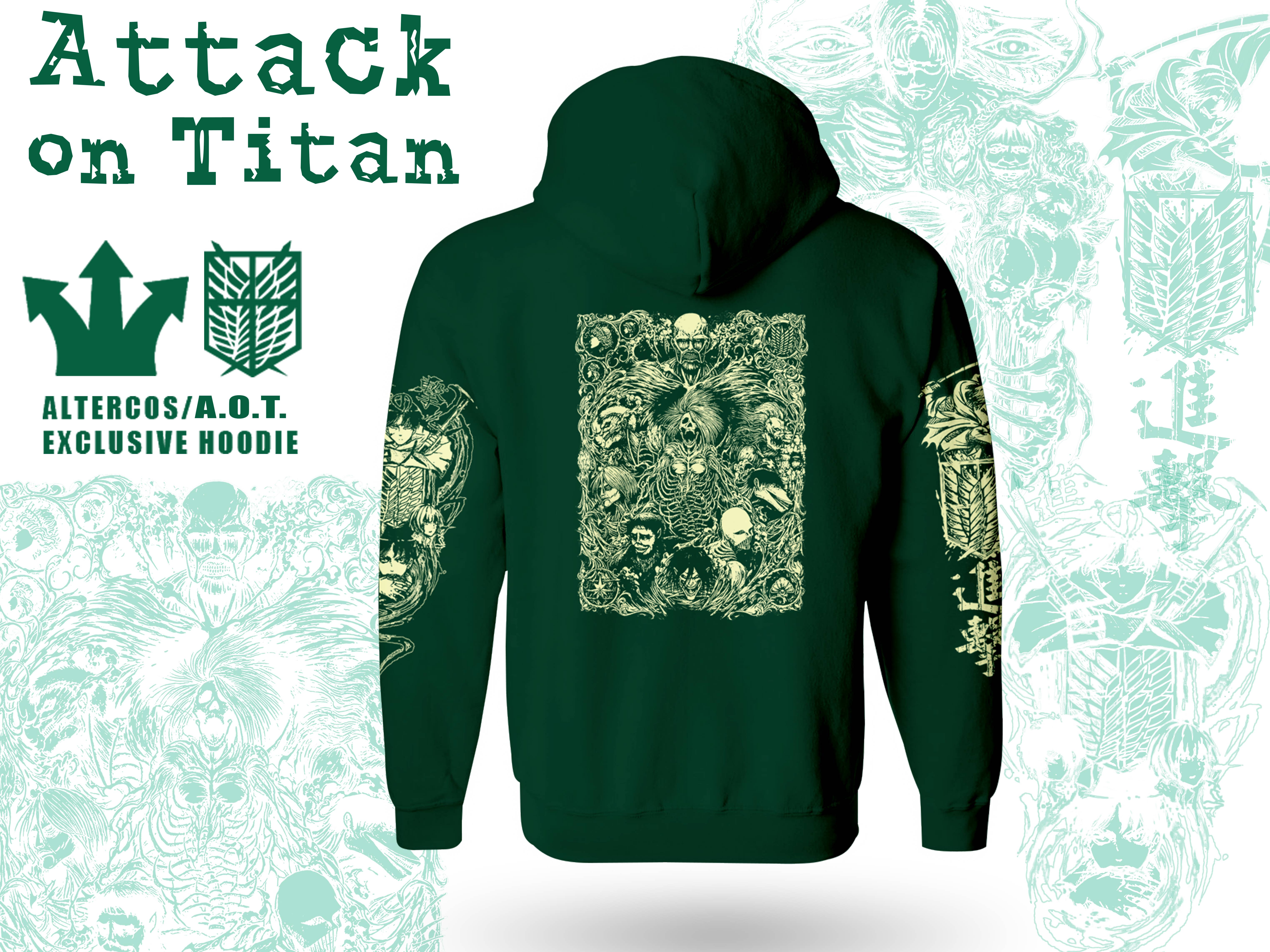 Altercos - Wholesale Hoodie - Unisex - Attack on Titan Hoodie2