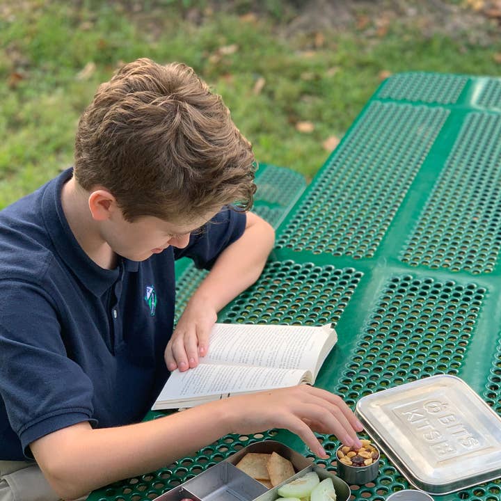 Fox Run Brands - Wholesale Lunch bag/box – Kids - Bits Kits Kids' Bento Box, Stainless Steel, 6.25"x 5"x 1.75"2