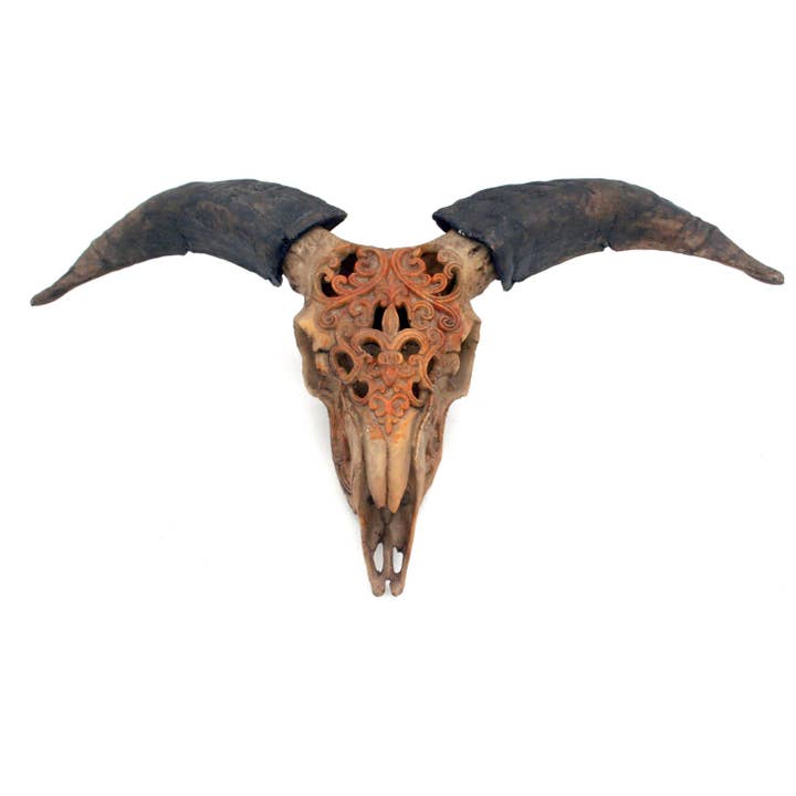 Etched Skull Wall Decor for wholesale by Modern World by Contrast Inc.